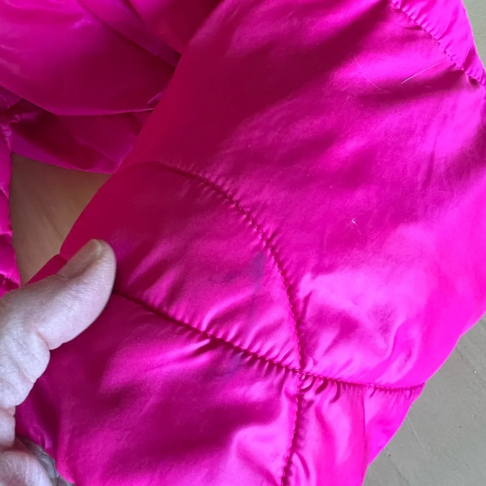 Guess Women's Pink Quilted Puffer Jacket Medium - Picture 9 of 10